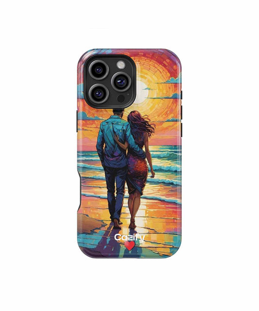 Sunset Stroll with My Love iPhone case Case Cazify - Delivery Canada