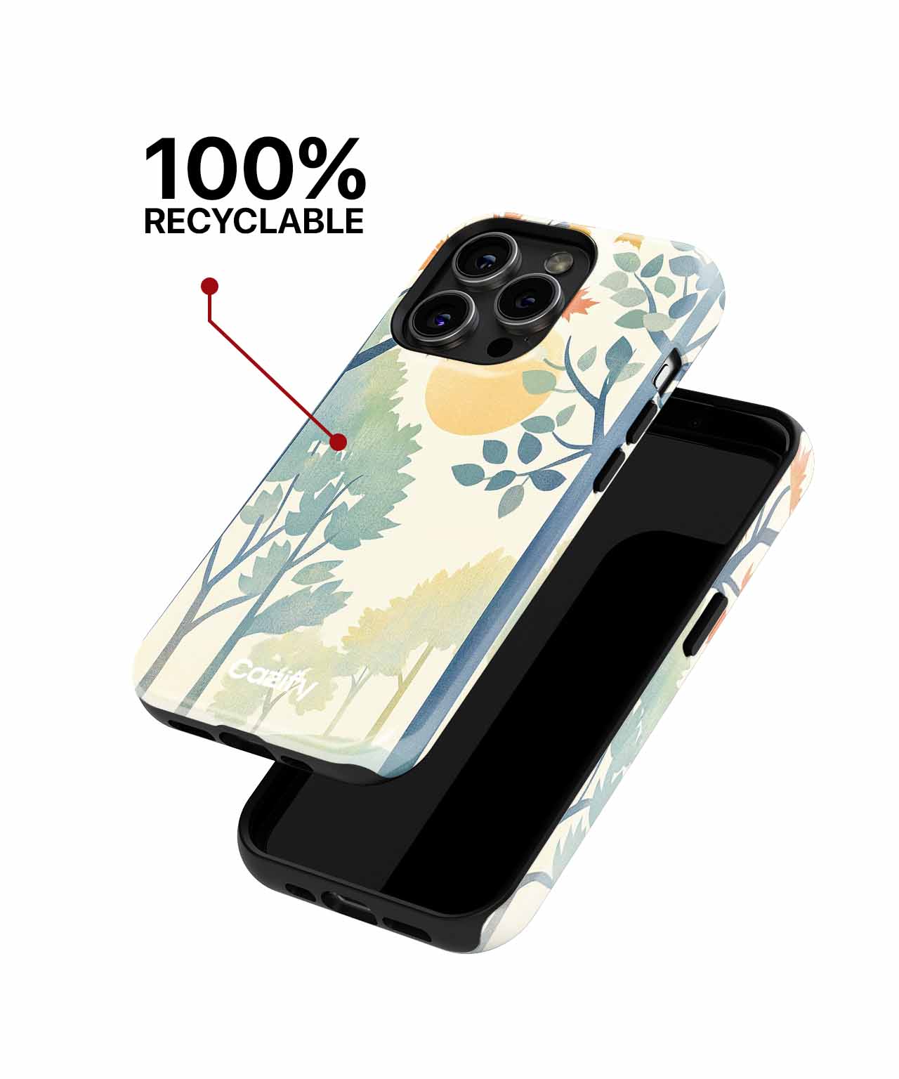 Sunshine and Fall Leaves Dance iPhone case Case Cazify - Delivery Canada