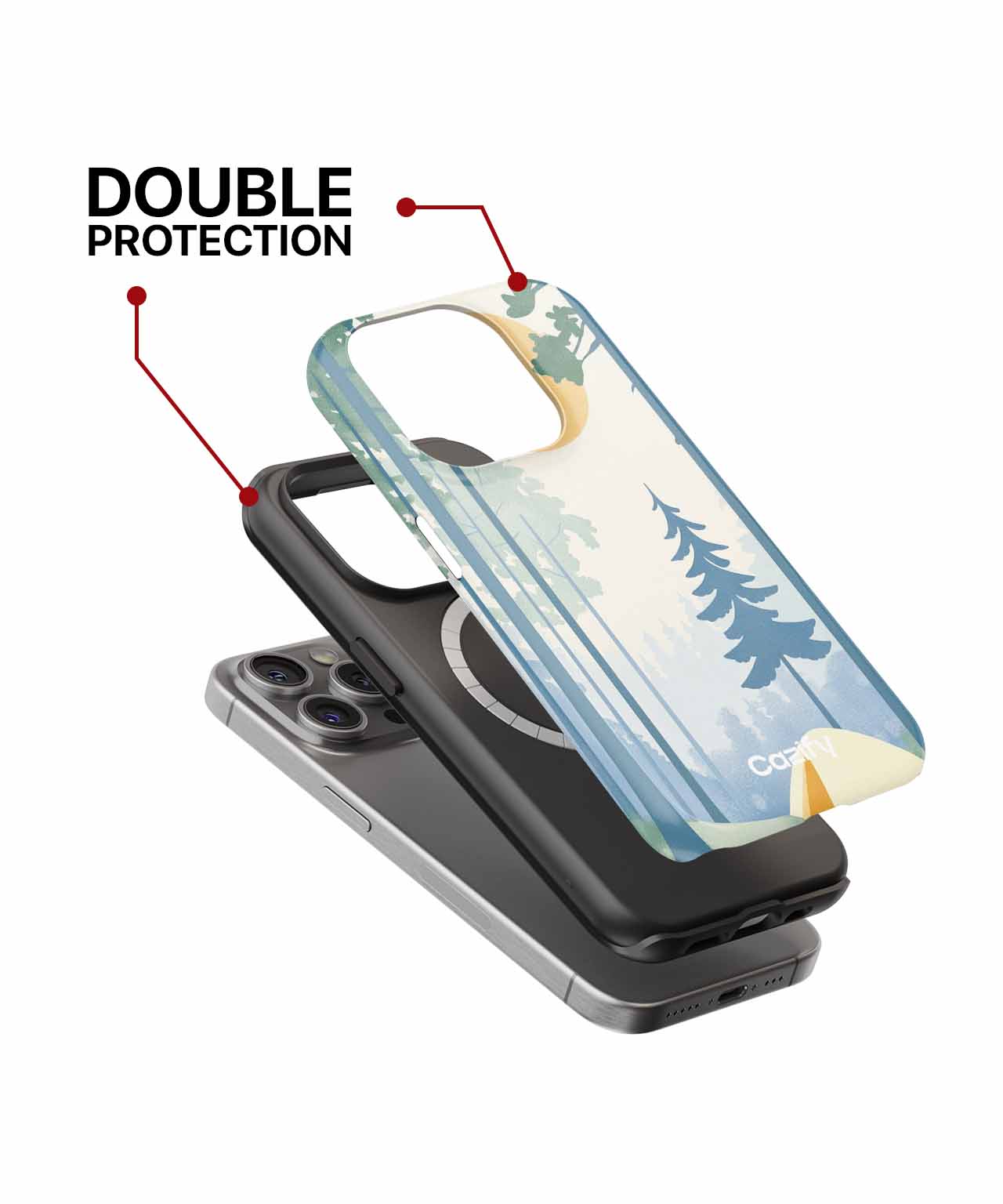Sunshine Camping Adventure in the Woods iPhone case Case Cazify - Delivery Canada