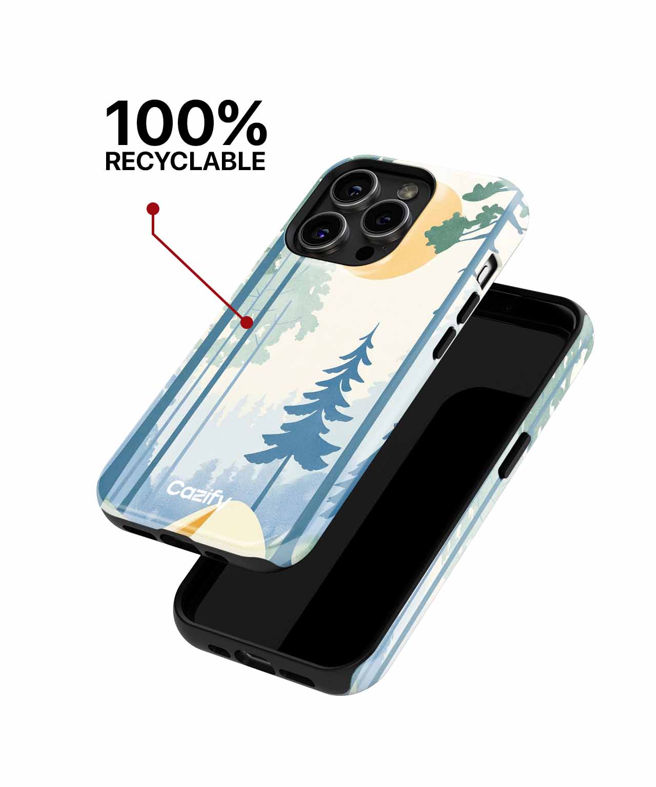 Sunshine Camping Adventure in the Woods iPhone case Case Cazify - Delivery Canada