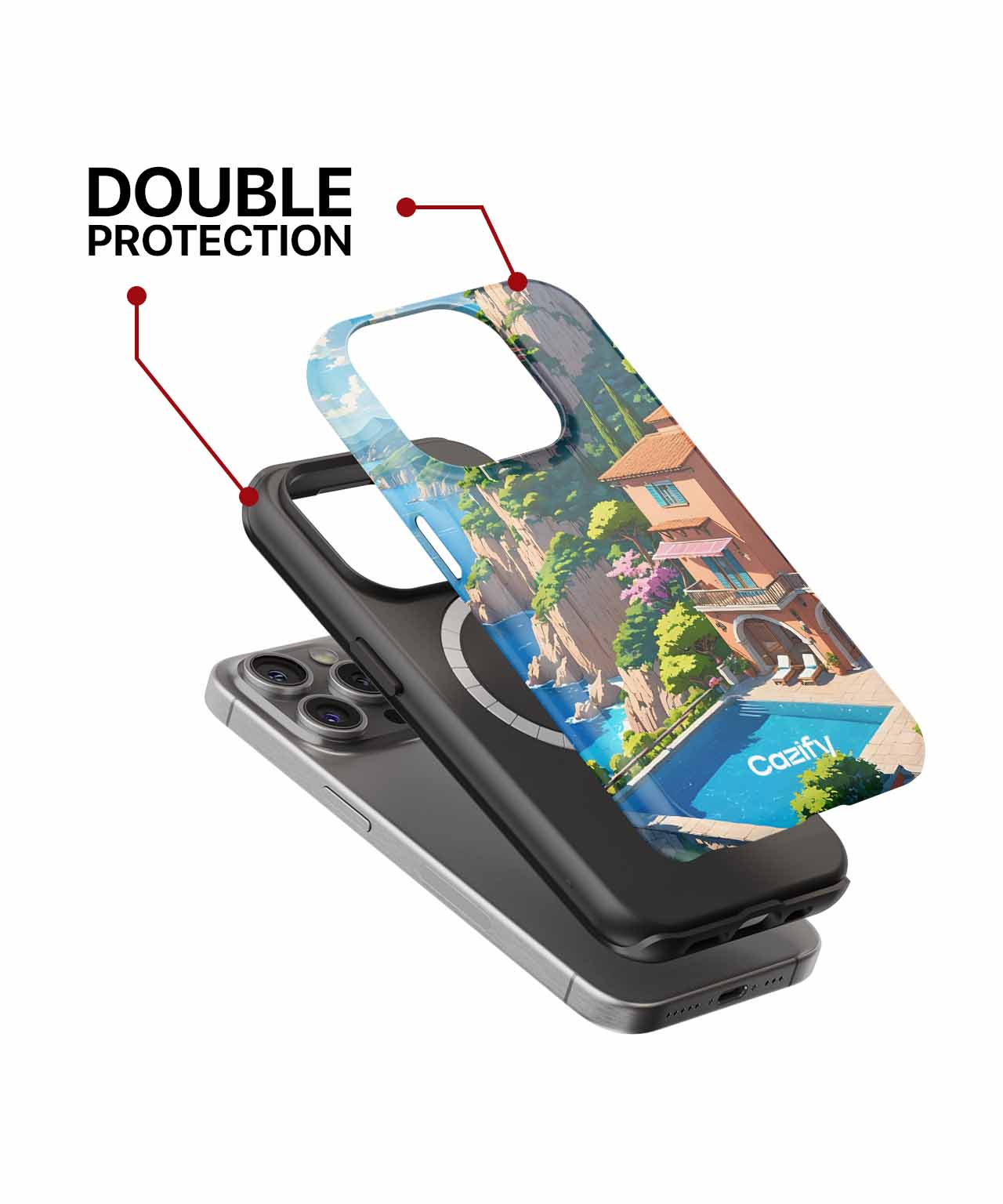 Sunshine Villa with Ocean View iPhone case Case Cazify - Delivery Canada