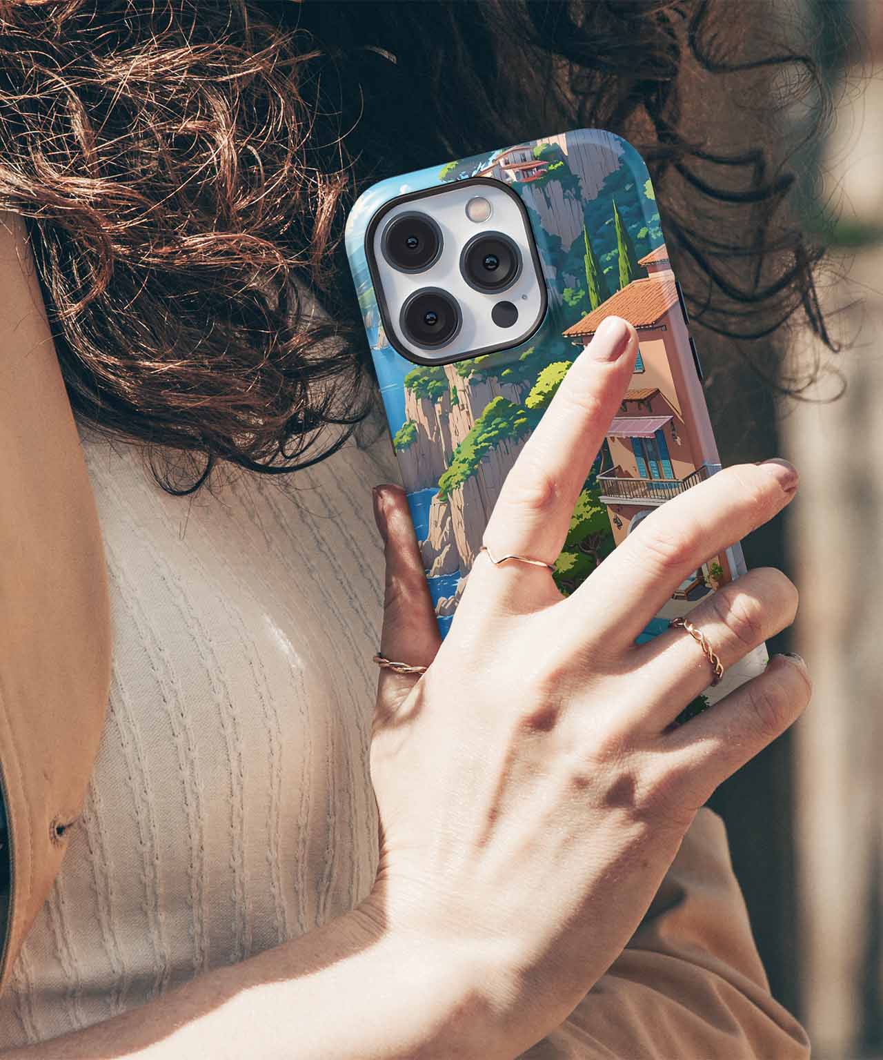Sunshine Villa with Ocean View iPhone case Case Cazify - Delivery Canada