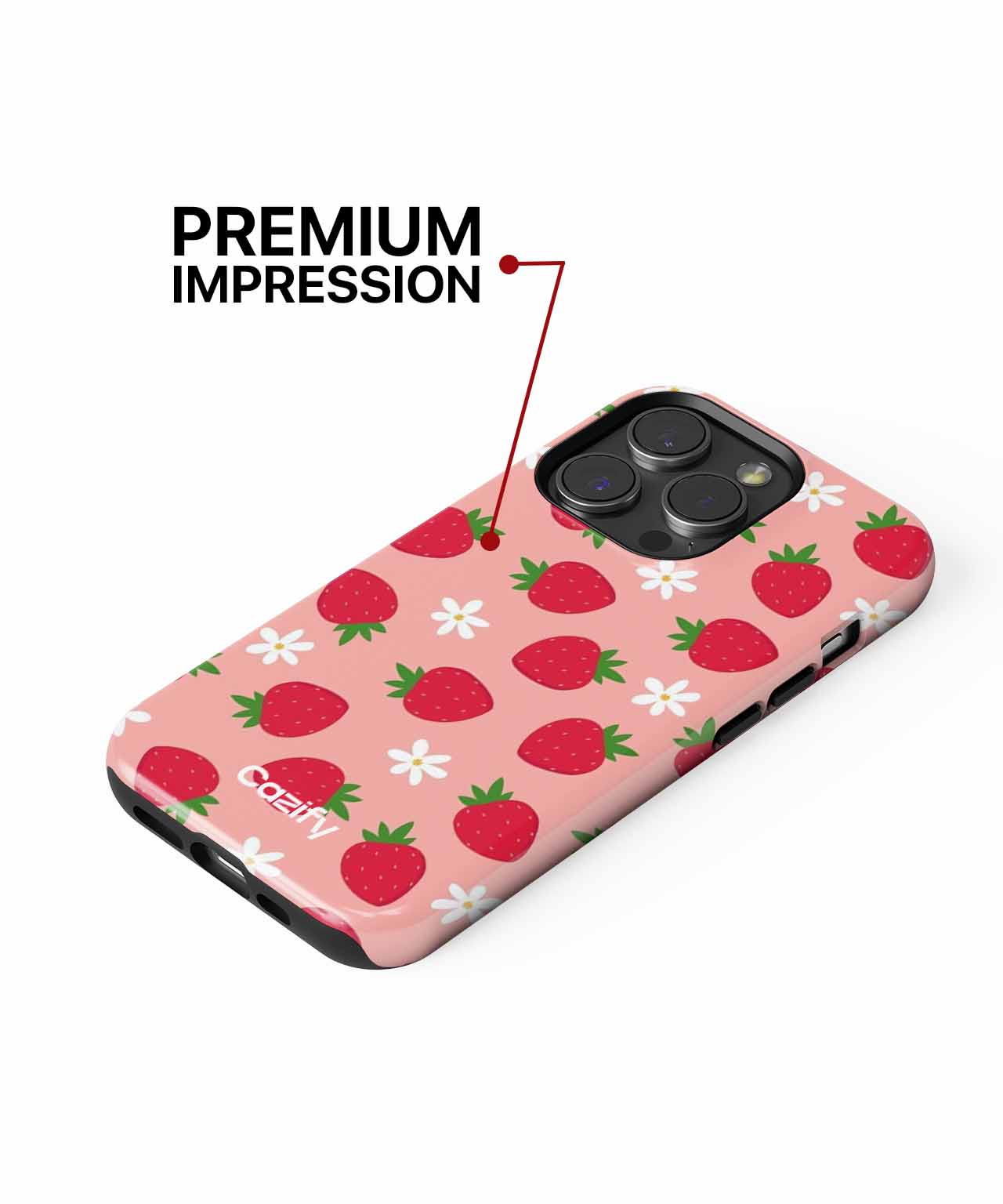Sweet Berry Delight with Tiny Flowers iPhone case Case Cazify - Delivery Canada