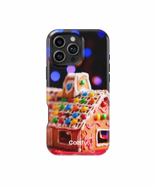 Sweet Festive Gingerbread House Delight iPhone case Case Cazify - Delivery Canada