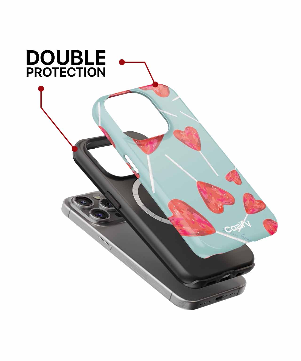 Sweet Heart Lollipops Dance Across the Sky iPhone case Case Cazify - Delivery Canada