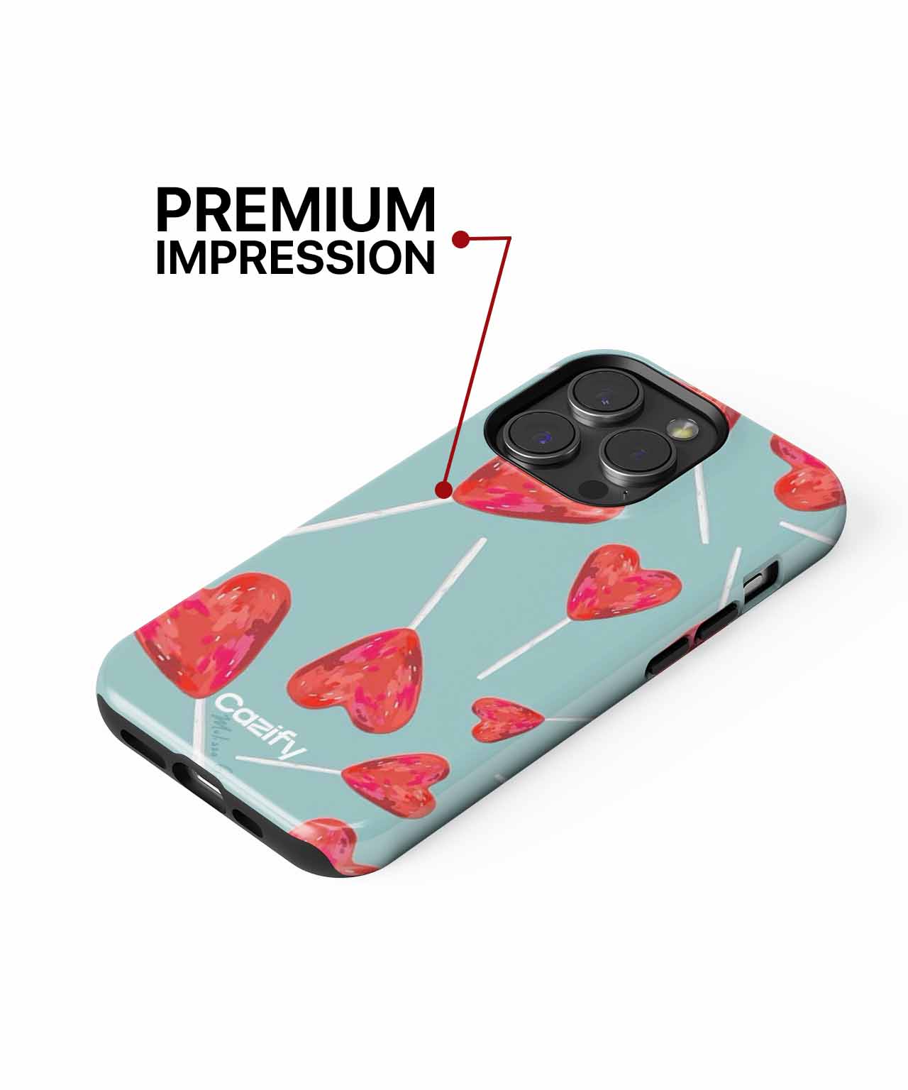 Sweet Heart Lollipops Dance Across the Sky iPhone case Case Cazify - Delivery Canada