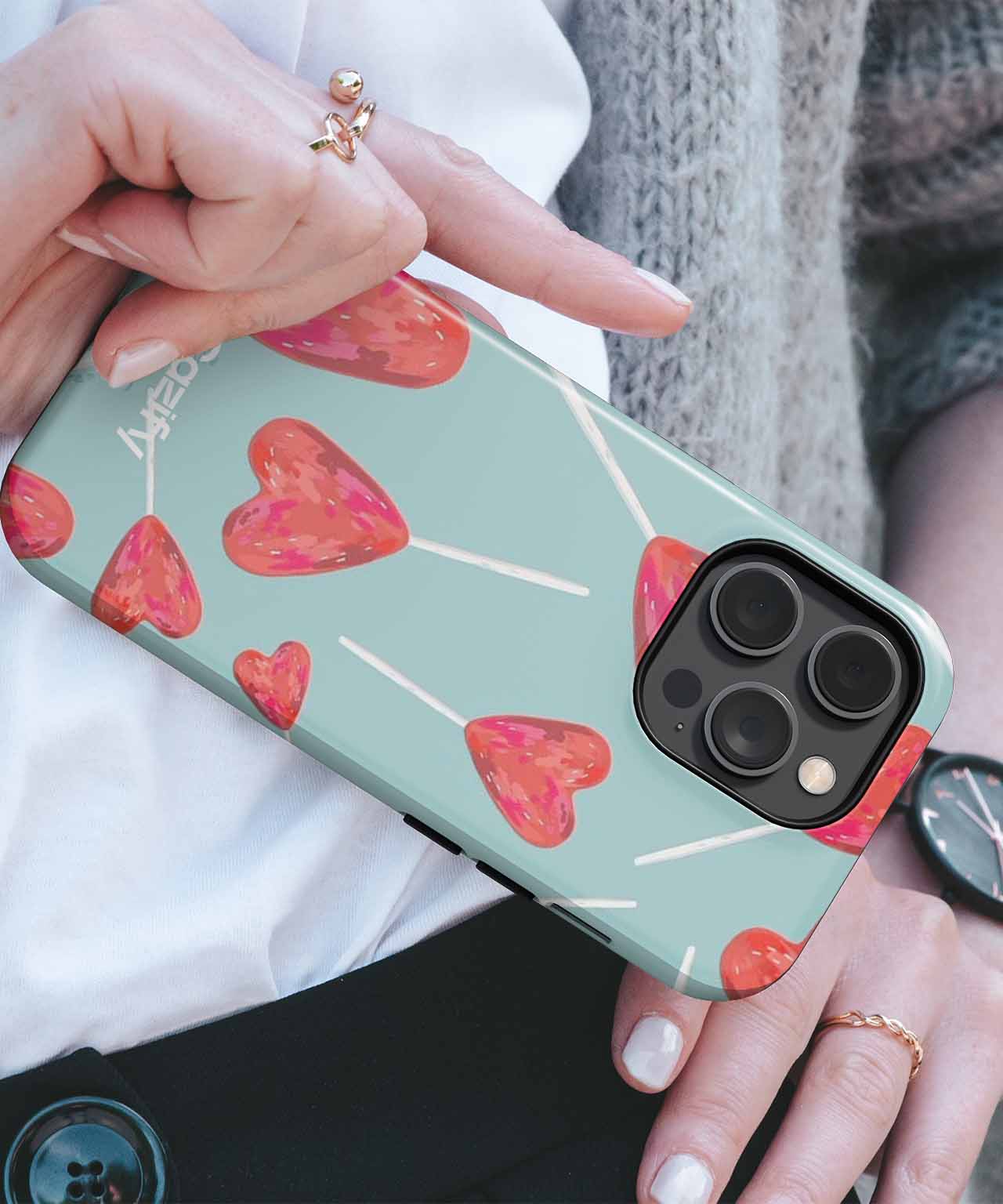 Sweet Heart Lollipops Dance Across the Sky iPhone case Case Cazify - Delivery Canada