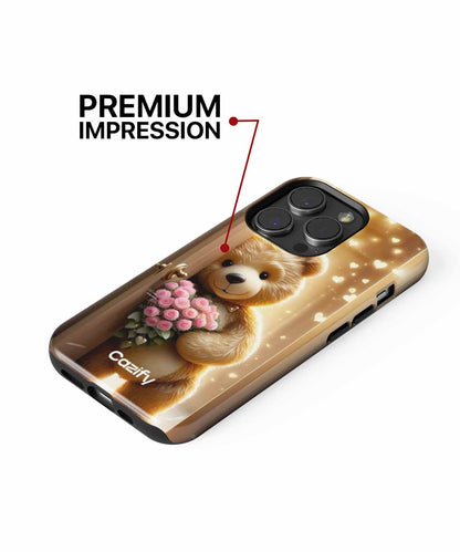 Sweet Heartfelt Teddy Bear Surprise iPhone case Case Cazify - Delivery Canada