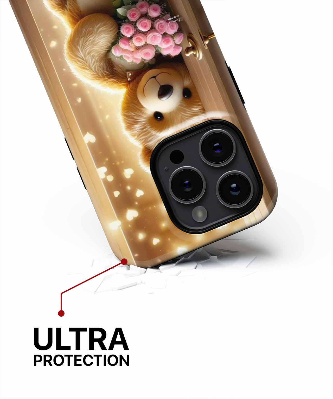 Sweet Heartfelt Teddy Bear Surprise iPhone case Case Cazify - Delivery Canada