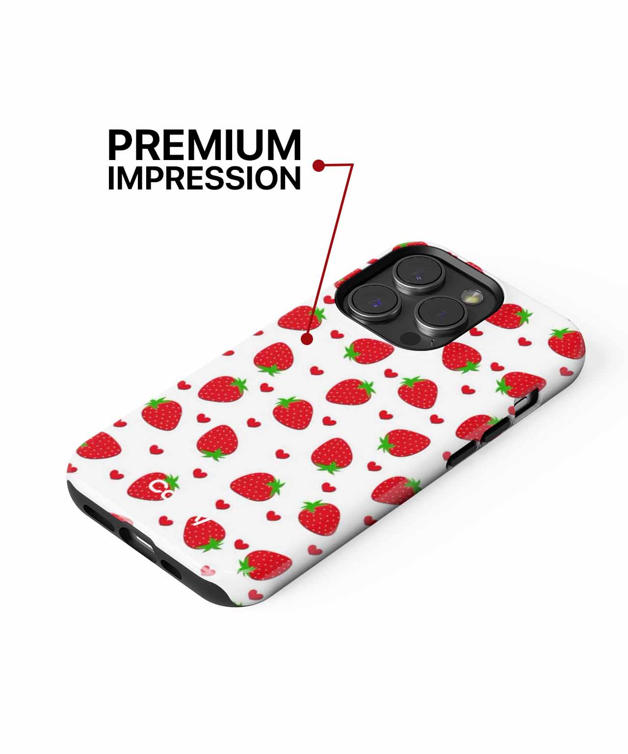 Sweet Strawberry Love Fest Pattern iPhone case Case Cazify - Delivery Canada