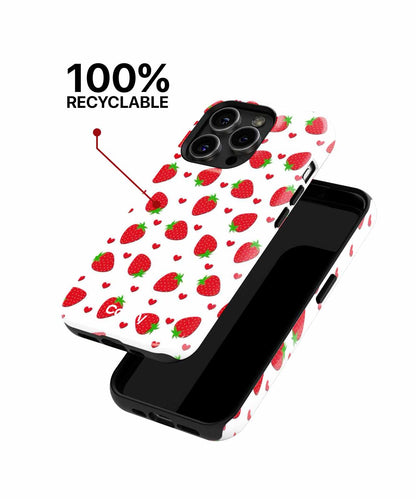 Sweet Strawberry Love Fest Pattern iPhone case Case Cazify - Delivery Canada