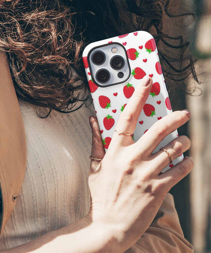 Sweet Strawberry Love Fest Pattern iPhone case Case Cazify - Delivery Canada