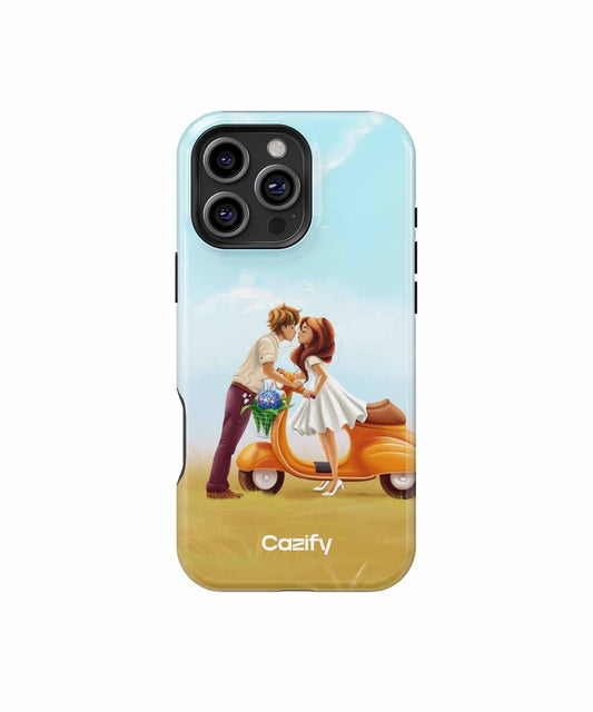Sweet Summer Love on a Scooter iPhone case Case Cazify - Delivery Canada
