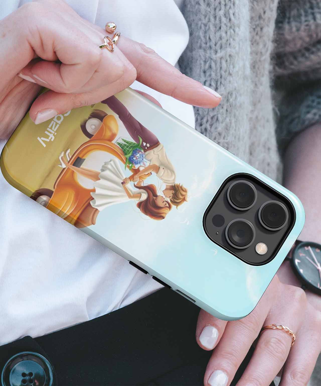Sweet Summer Love on a Scooter iPhone case Case Cazify - Delivery Canada