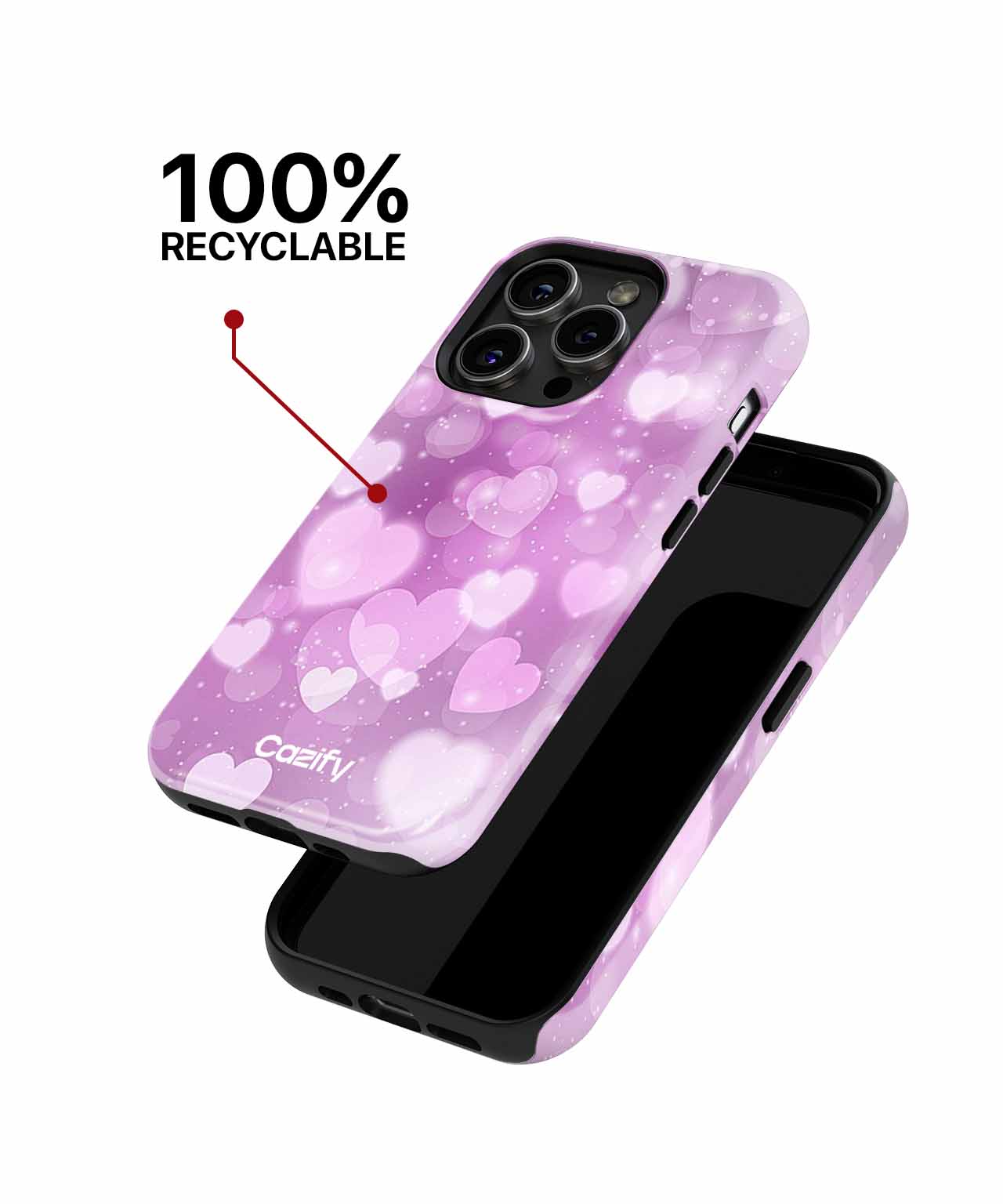 Sweet Whispers of Love in Pink iPhone case Case Cazify - Delivery Canada