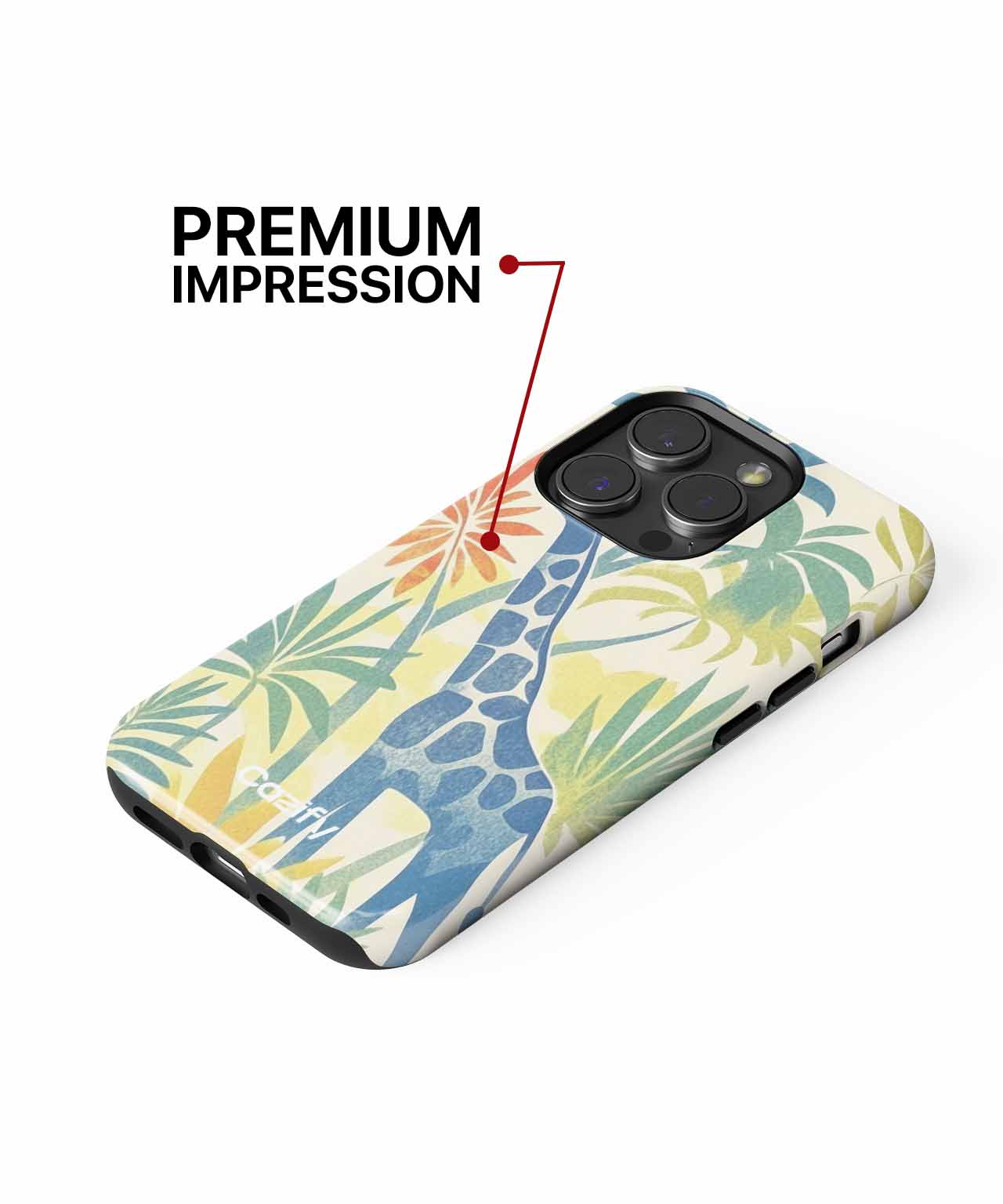 Tall Giraffe in a Jungle Wonderland iPhone case Case Cazify - Delivery Canada