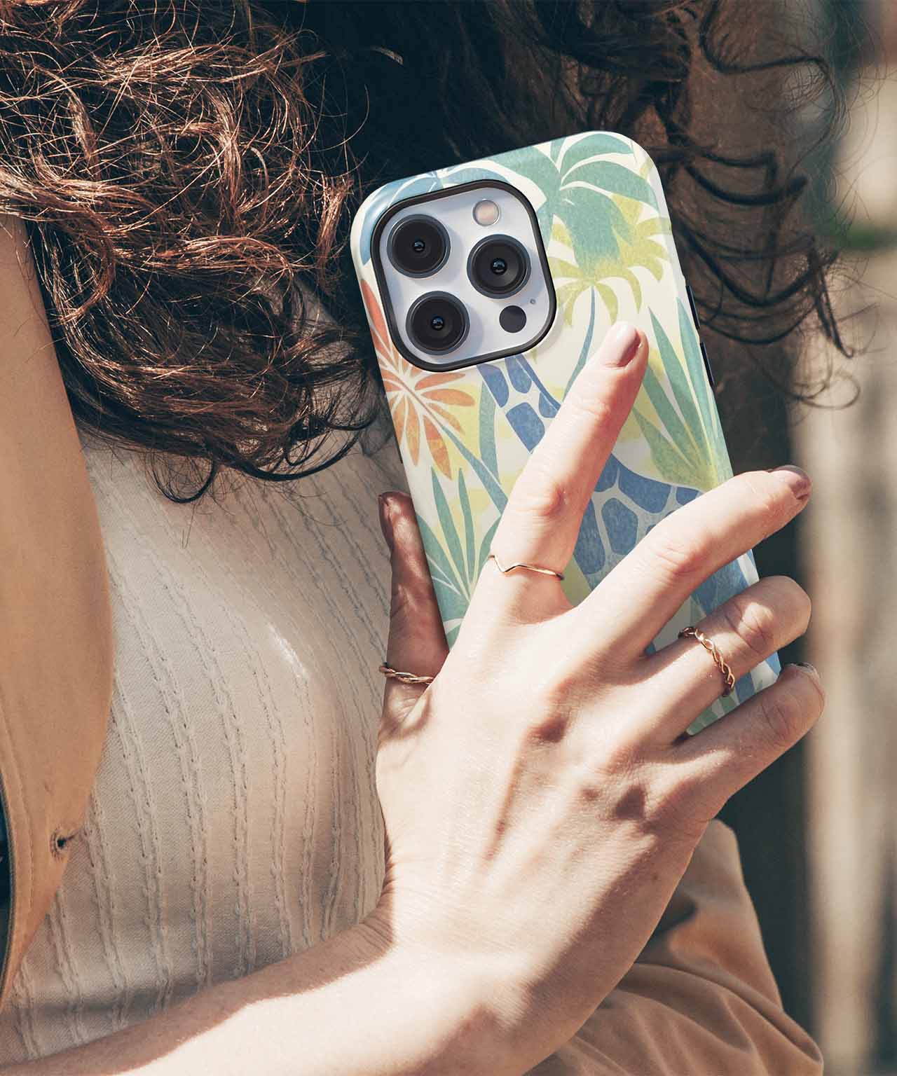 Tall Giraffe in a Jungle Wonderland iPhone case Case Cazify - Delivery Canada