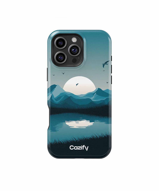 Tranquil Evening Mountain Reflection iPhone case Case Cazify - Delivery Canada