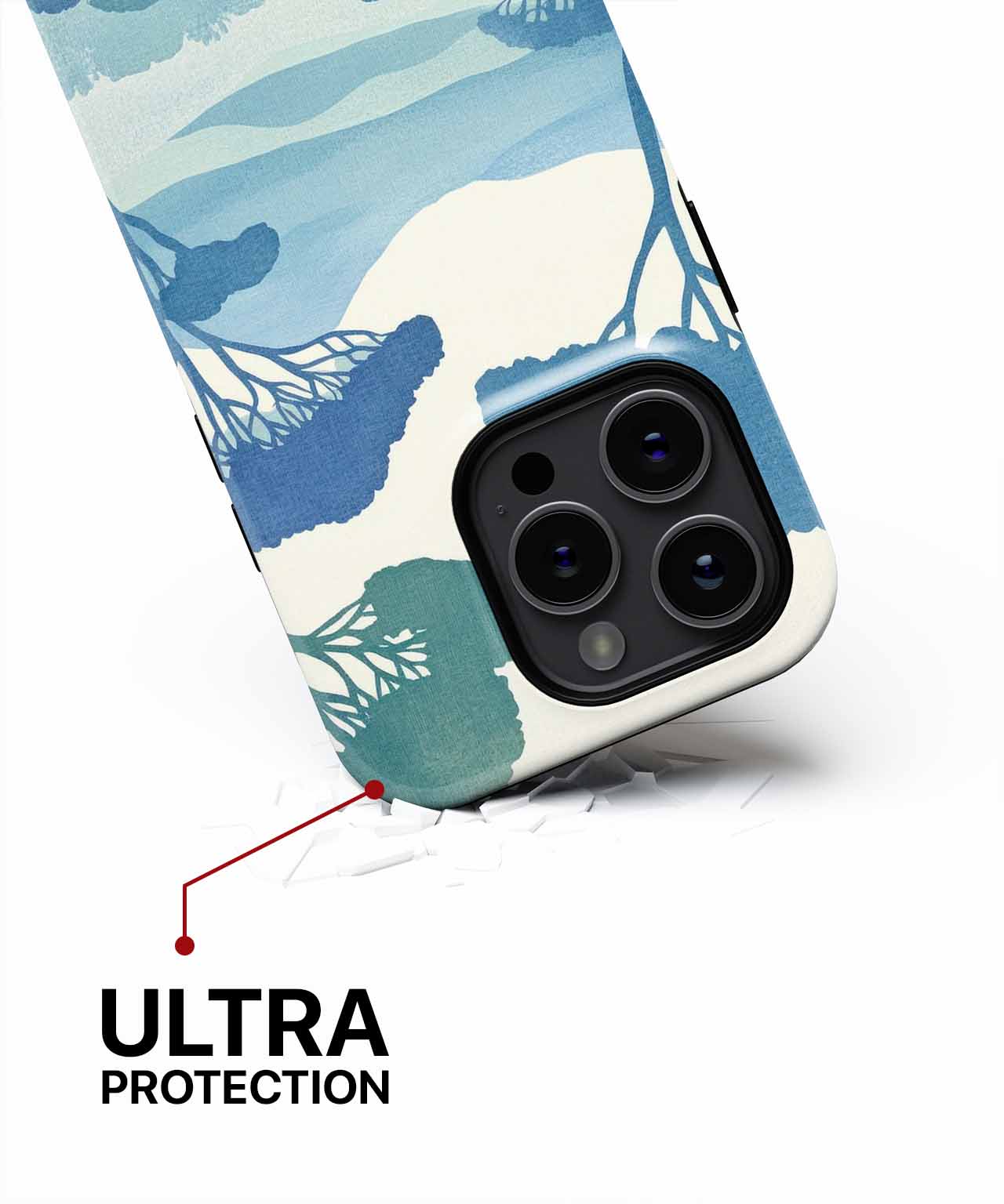 Tranquil Nature Escape with Playful Trees iPhone case Case Cazify - Delivery Canada
