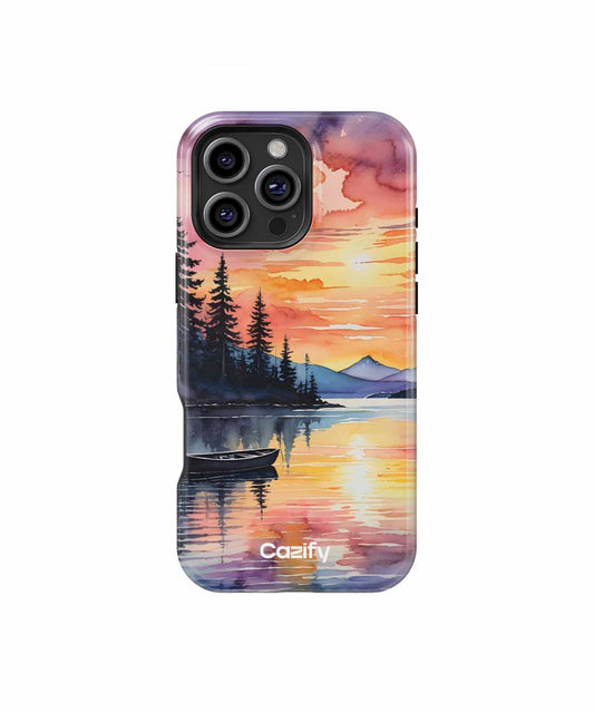 Tranquil Sunset by the Lake iPhone case Case Cazify - Delivery Canada