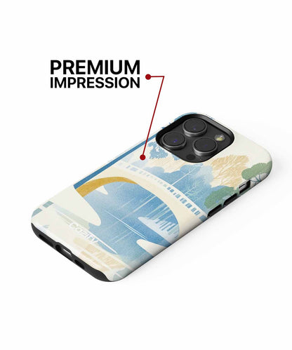 Tranquil Winter Wonderland with a Bridge iPhone case Case Cazify - Delivery Canada