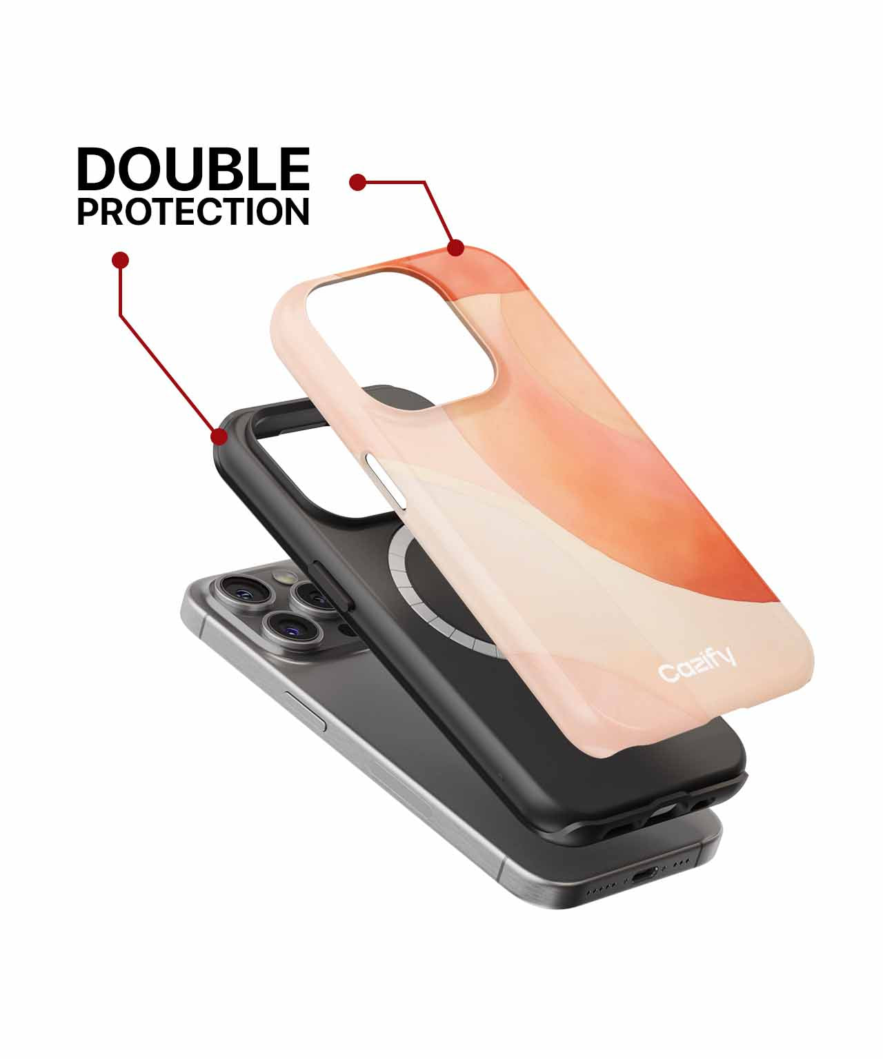Translucent Waves of Peachy Delight iPhone case Case Cazify - Delivery Canada