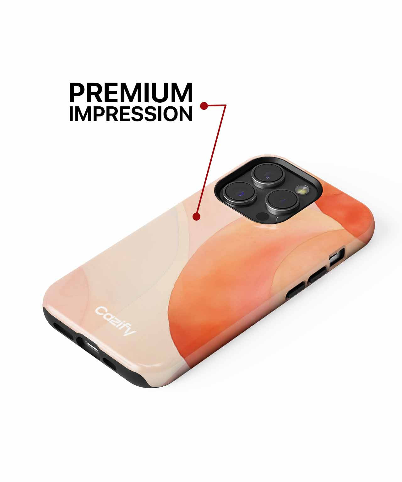 Translucent Waves of Peachy Delight iPhone case Case Cazify - Delivery Canada