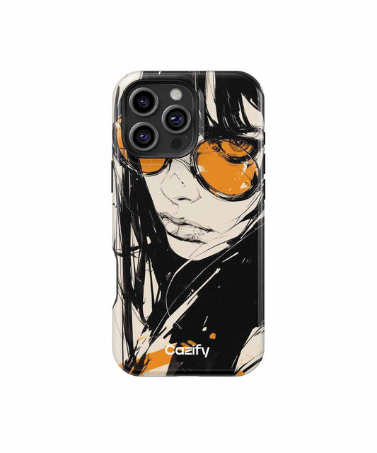 Trendy Lady in Bold Sunglasses iPhone case Case Cazify - Delivery Canada