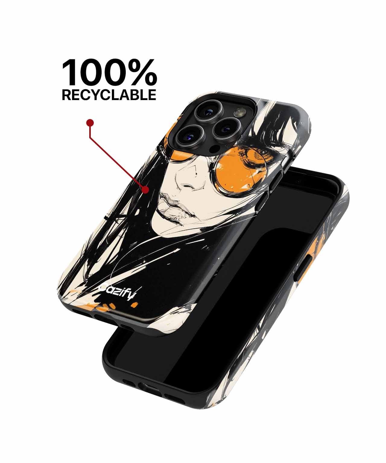 Trendy Lady in Bold Sunglasses iPhone case Case Cazify - Delivery Canada