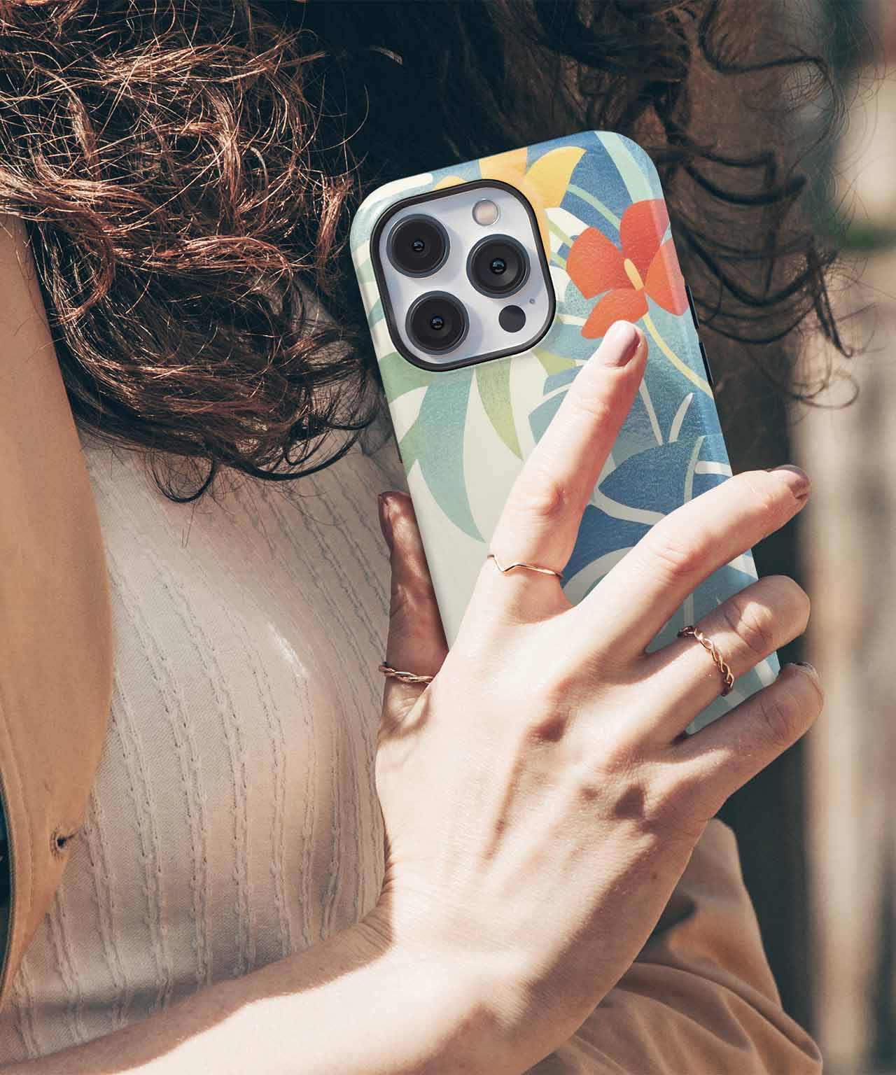 Tropical Blooming Colors Dancing in Sunshine iPhone case Case Cazify - Delivery Canada