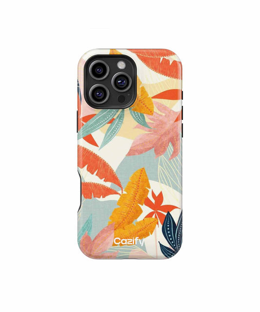 Tropical Delight with Vibrant Leaves iPhone case Case Cazify - Delivery Canada