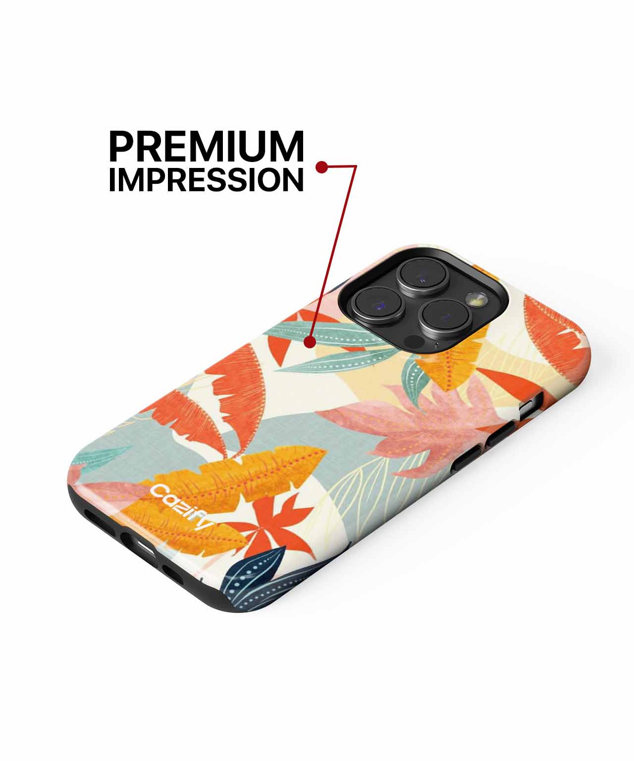 Tropical Delight with Vibrant Leaves iPhone case Case Cazify - Delivery Canada