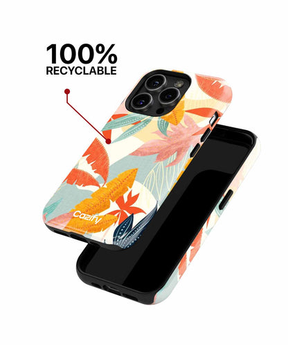 Tropical Delight with Vibrant Leaves iPhone case Case Cazify - Delivery Canada