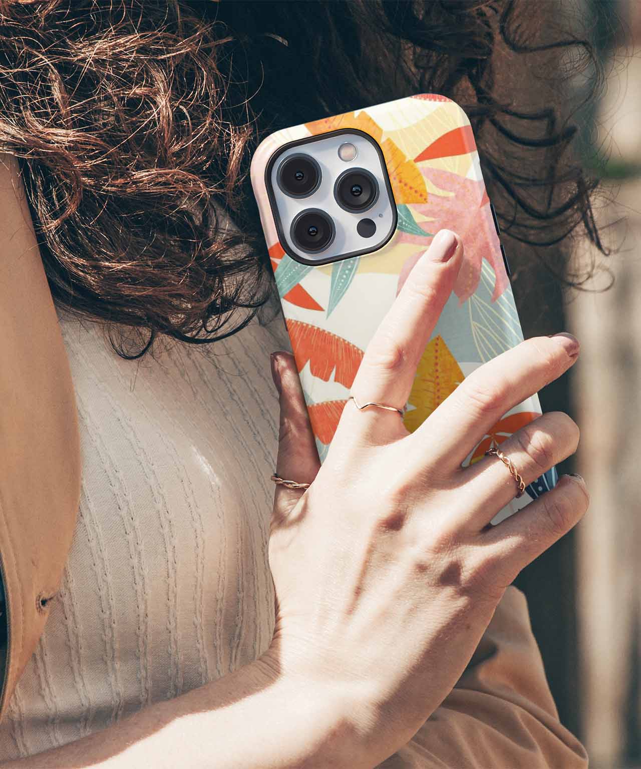 Tropical Delight with Vibrant Leaves iPhone case Case Cazify - Delivery Canada