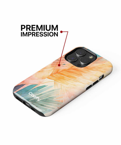 Tropical Dreamy Sunset Leaves iPhone case Case Cazify - Delivery Canada