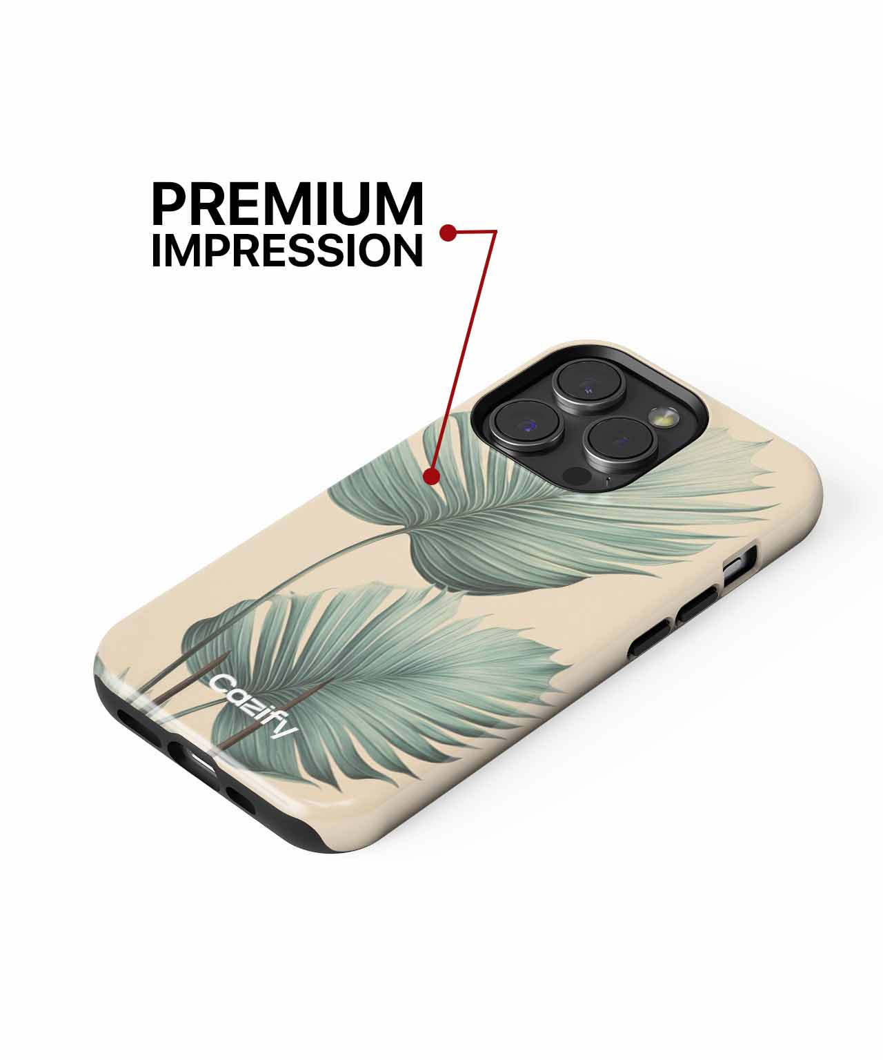 Tropical Leaf Party Vibes iPhone case Case Cazify - Delivery Canada