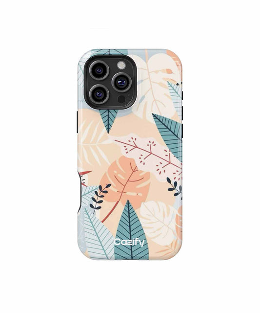 Tropical Leafy Paradise with a Splash of Color iPhone case Case Cazify - Delivery Canada