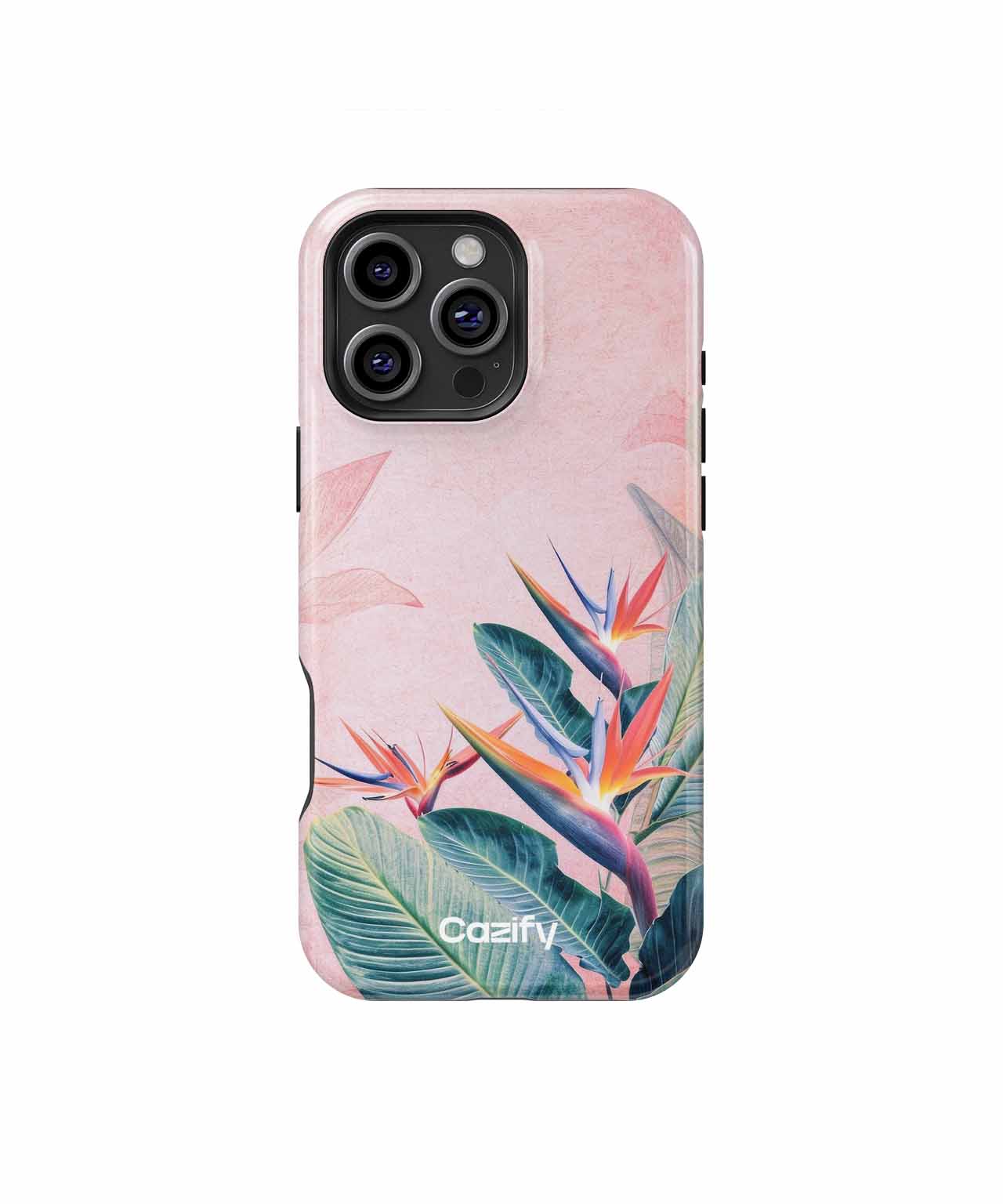 Tropical Paradise Bright Colors and Leaves iPhone case Case Cazify - Delivery Canada