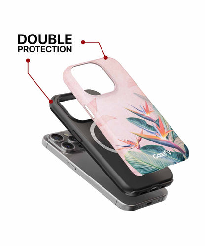 Tropical Paradise Bright Colors and Leaves iPhone case Case Cazify - Delivery Canada