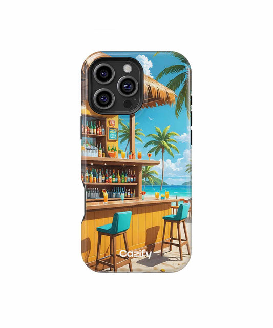 Tropical Paradise Cocktails Under Palm Trees iPhone case Case Cazify - Delivery Canada