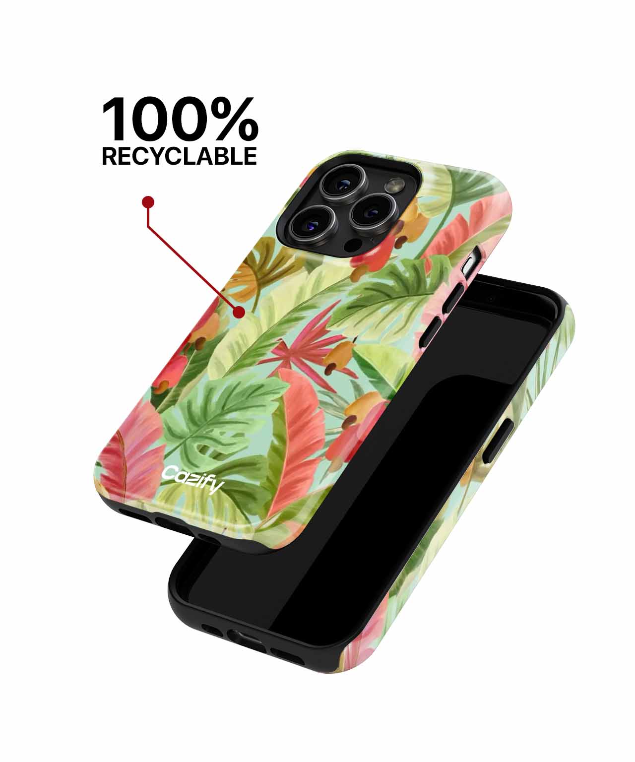 Tropical Paradise Leafy Delight iPhone case Case Cazify - Delivery Canada