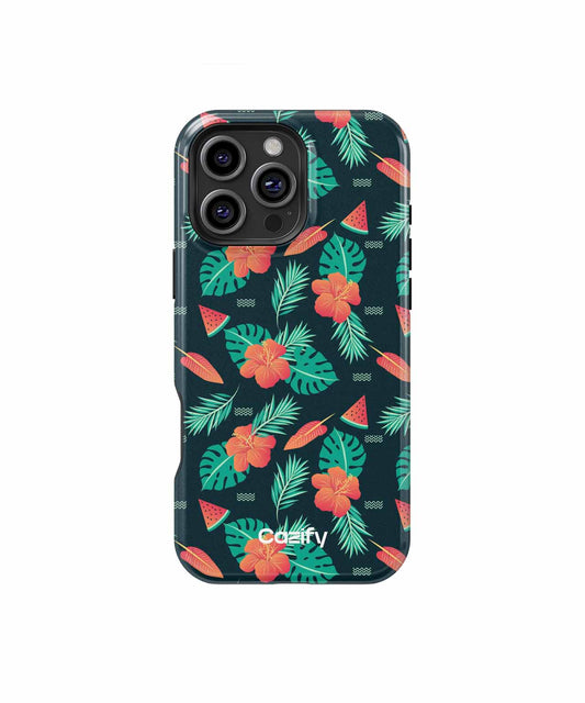 Tropical Paradise Party Vibes iPhone case Case Cazify - Delivery Canada