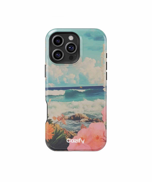 Tropical Paradise with Whimsical Waves iPhone case Case Cazify - Delivery Canada