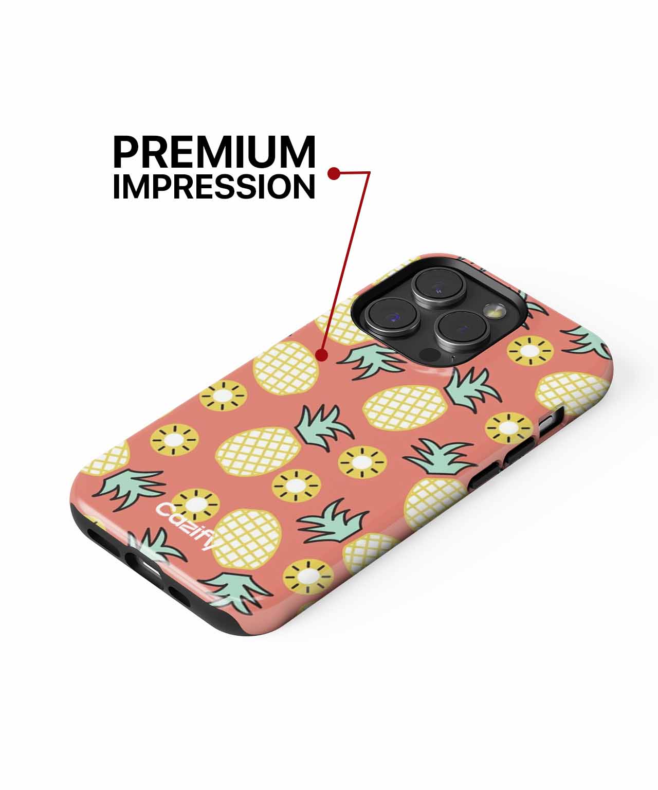 Tropical Pineapple Party Vibes iPhone case Case Cazify - Delivery Canada