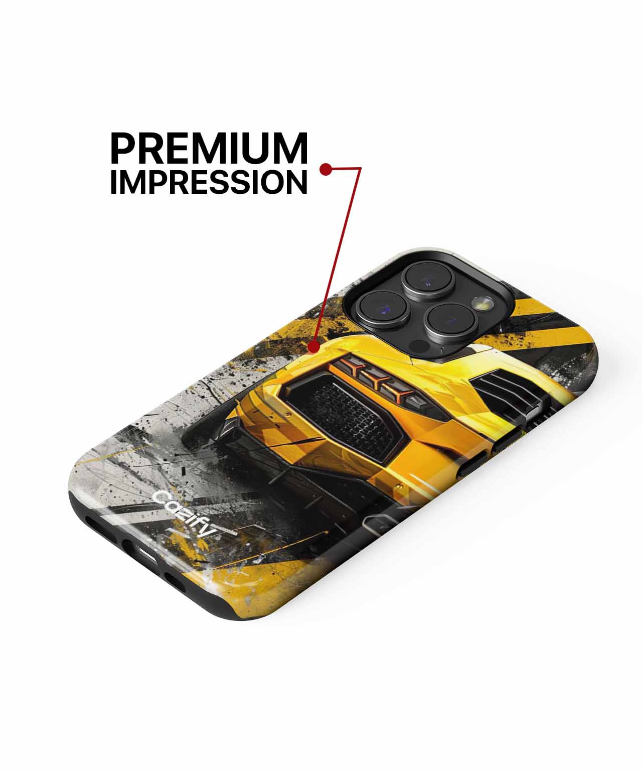 Turbocharged Yellow Speed Machine iPhone case Case Cazify - Delivery Canada