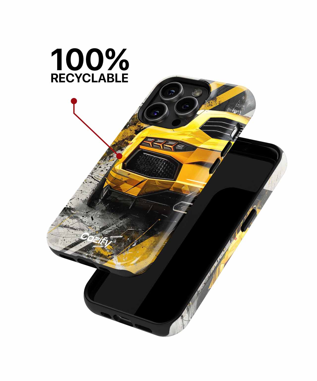 Turbocharged Yellow Speed Machine iPhone case Case Cazify - Delivery Canada