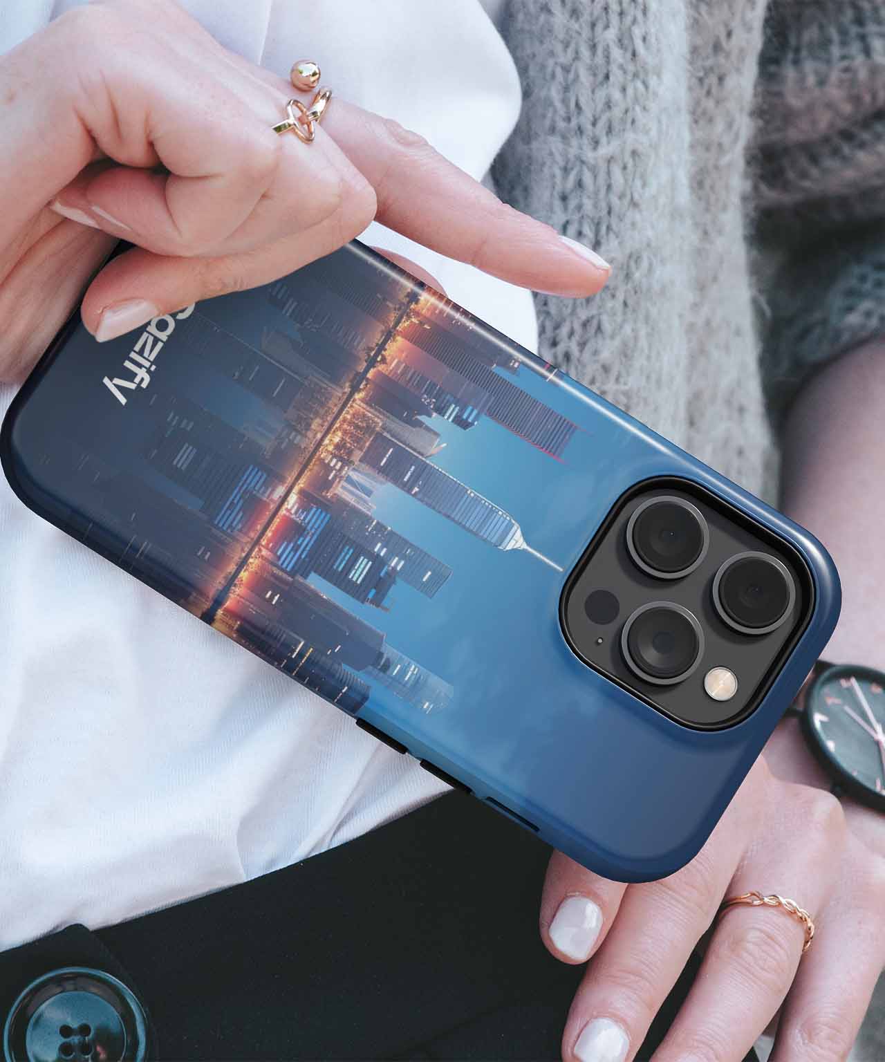 Twinkling City Lights Shine Bright iPhone case Case Cazify - Delivery Canada