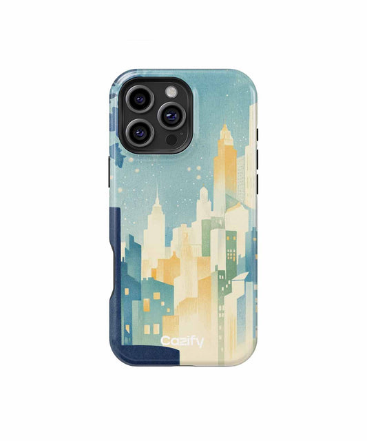 Urban Dreamy Skyline Nighttime Bliss iPhone case Case Cazify - Delivery Canada