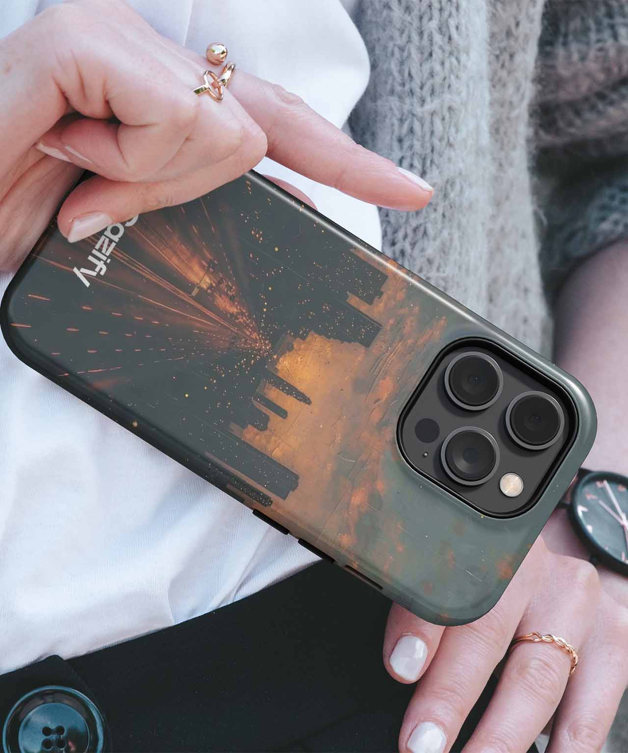 Urban Sunset Adventure iPhone case Case Cazify - Delivery Canada