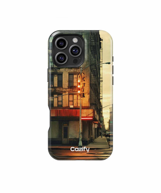 Urban Sunshine Breaks Through Gritty Streets iPhone case Case Cazify - Delivery Canada